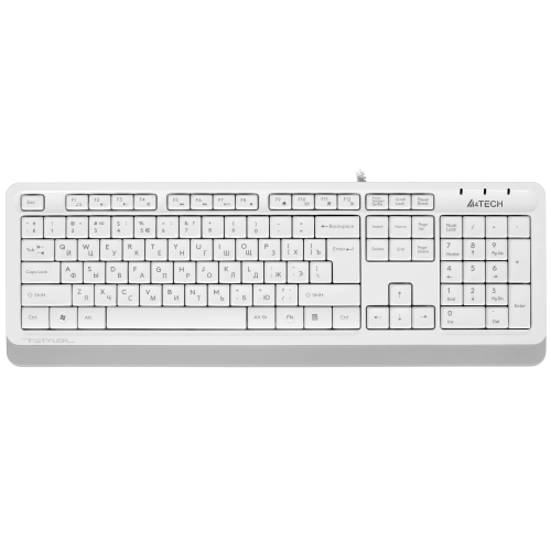 Клавиатура + мышь A4Tech Fstyler F1010 клав:белый/серый мышь:белый/серый USB Multimedia (F1010 WHITE)