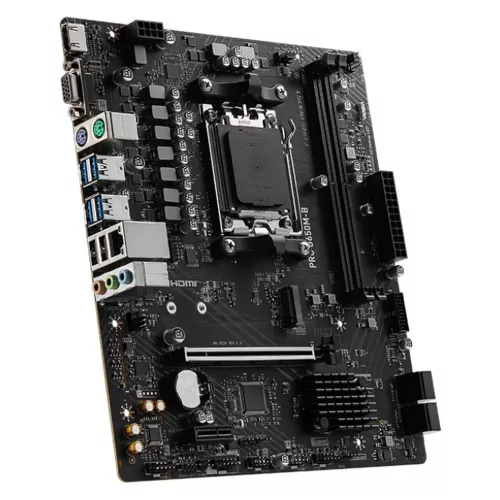 Материнская плата MSI PRO B650M-B Socket AM5 AMD B650 2xDDR5 mATX AC`97 8ch(7.1) 2.5Gg RAID+VGA+HDMI
