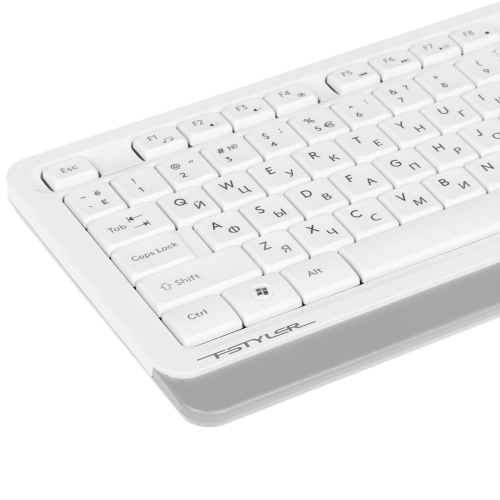 Клавиатура + мышь A4Tech Fstyler F1010 клав:белый/серый мышь:белый/серый USB Multimedia (F1010 WHITE)