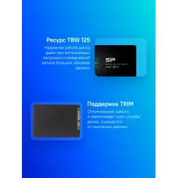 Накопитель SSD Silicon Power SATA-III 256GB SP256GBSS3A55S25 Ace A55 2.5"