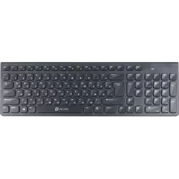 Клавиатура + мышь Оклик 220M клав:черный мышь:черный USB беспроводная slim Multimedia (1062000)