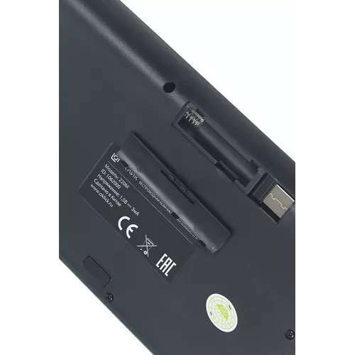 Клавиатура + мышь Оклик 220M клав:черный мышь:черный USB беспроводная slim Multimedia (1062000)