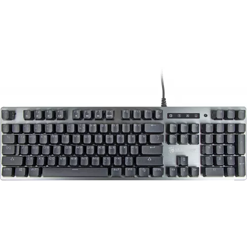 Клавиатура A4Tech B760 механическая серый USB Multimedia for gamer LED (B760 GREY (BLACK SWITCH)) кабель 1.8м