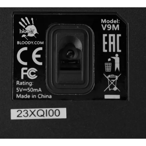 Мышь A4Tech Bloody V9M черный оптическая 6200dpi USB 9but