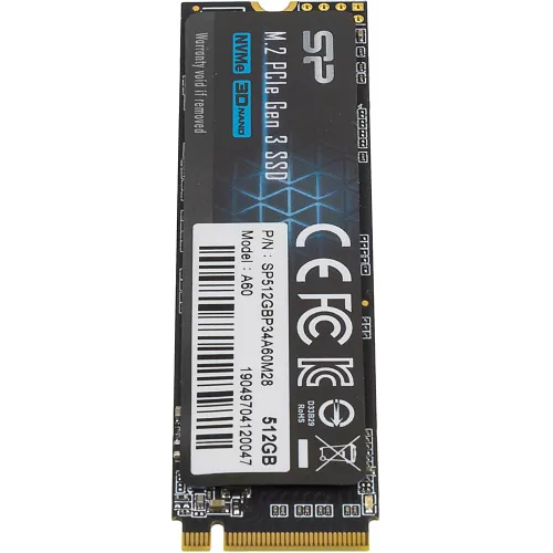 Накопитель SSD Silicon Power PCIe 3.0 x4 512GB SP512GBP34A60M28 M-Series M.2 2280