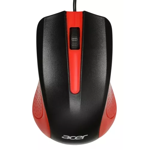 Мышь Acer OMW012 черный/красный оптическая 1200dpi USB 3but (ZL.MCEEE.003)