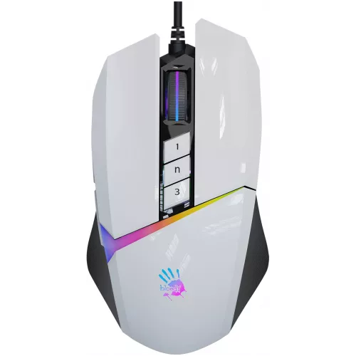 Мышь A4Tech Bloody W60 Max белый оптическая 10000dpi USB 10but (W60 MAX (PANDA WHITE))