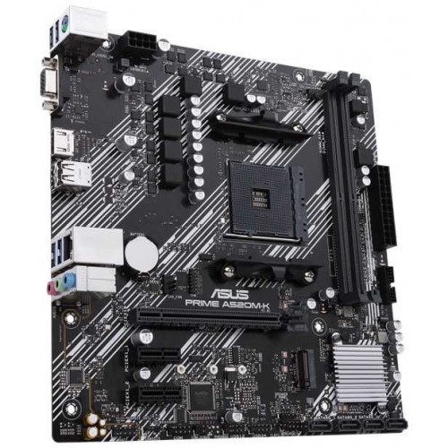 Материнская плата Asus PRIME A520M-K Soc-AM4 AMD A520 2xDDR4 mATX AC`97 8ch(7.1) GbLAN RAID+VGA+HDMI