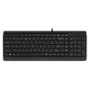 Клавиатура A4Tech FK15 черный USB (FK15 BLACK) кабель 1.5м