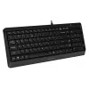 Клавиатура A4Tech FK15 черный USB (FK15 BLACK) кабель 1.5м