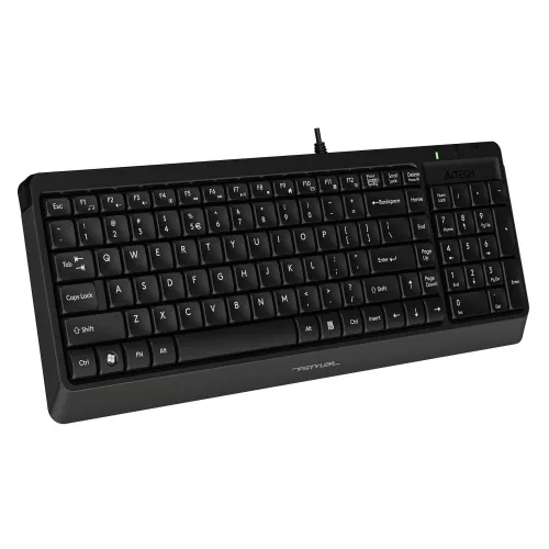 Клавиатура A4Tech FK15 черный USB (FK15 BLACK) кабель 1.5м