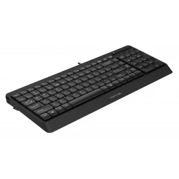 Клавиатура A4Tech FK15 черный USB (FK15 BLACK) кабель 1.5м