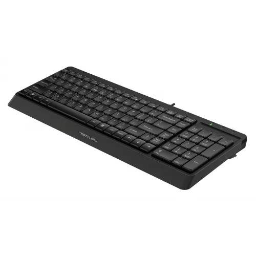 Клавиатура A4Tech FK15 черный USB (FK15 BLACK) кабель 1.5м