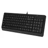 Клавиатура A4Tech FK15 черный USB (FK15 BLACK) кабель 1.5м