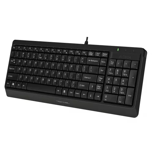 Клавиатура A4Tech FK15 черный USB (FK15 BLACK) кабель 1.5м