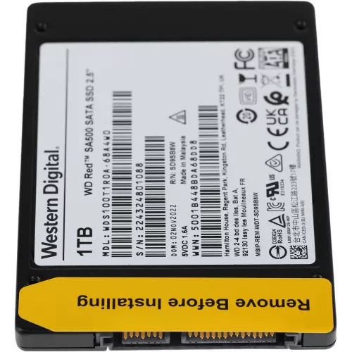 Накопитель SSD WD SATA-III 1TB WDS100T1R0A Red SA500 2.5"