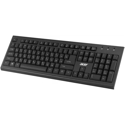 Клавиатура + мышь Acer OKR120 клав:черный мышь:черный USB беспроводная Multimedia (ZL.KBDEE.007)