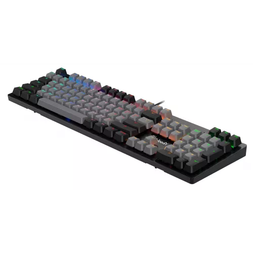Клавиатура A4Tech B828N черный/серый USB for gamer LED (B828N (GREY+BLACK)) кабель 1.8м