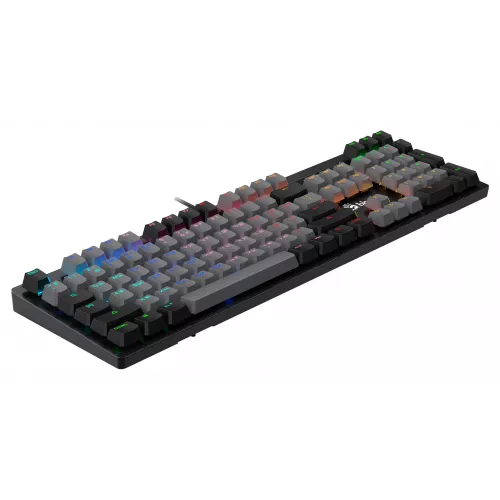 Клавиатура A4Tech B828N черный/серый USB for gamer LED (B828N (GREY+BLACK)) кабель 1.8м
