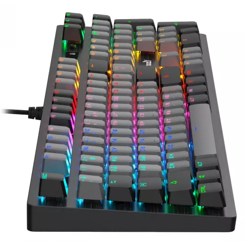 Клавиатура A4Tech B828N черный/серый USB for gamer LED (B828N (GREY+BLACK)) кабель 1.8м