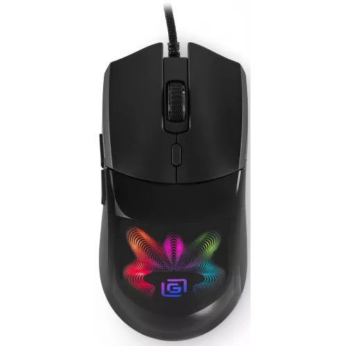 Мышь Оклик 714GM черный оптическая 7200dpi USB 6but (1620717)