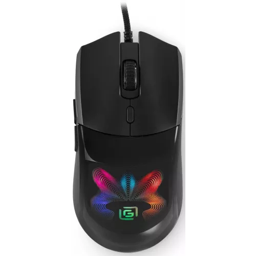 Мышь Оклик 714GM черный оптическая 7200dpi USB 6but (1620717)