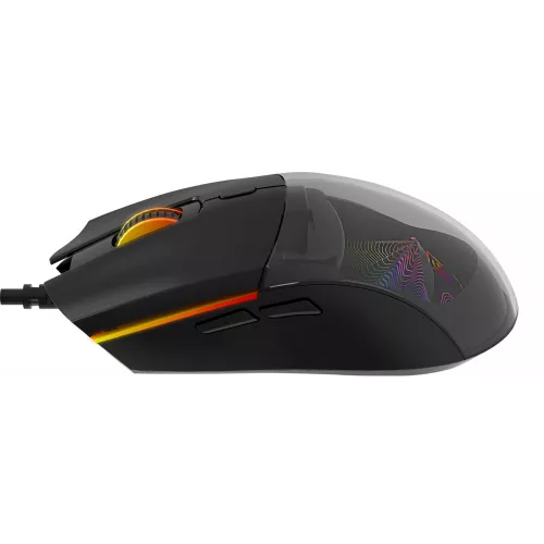 Мышь Оклик 714GM черный оптическая 7200dpi USB 6but (1620717)