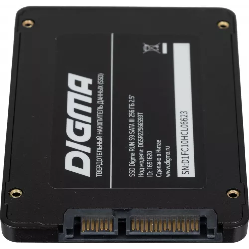 Накопитель SSD Digma SATA-III 256GB DGSR2256GS93T Run S9 2.5"