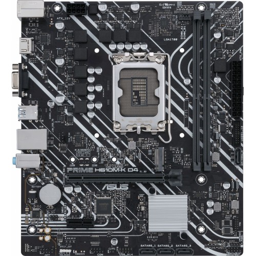Материнская плата Asus PRIME H610M-K D4 Soc-1700 Intel H610 2xDDR4 mATX AC`97 8ch(7.1) GbLAN+VGA+HDMI