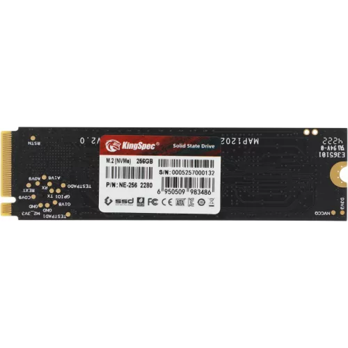 Накопитель SSD Kingspec PCIe 3.0 x4 256GB NE-256 M.2 2280