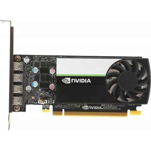 Видеокарта PNY PCI-E 3.0 T1000 NVIDIA T1000 4Gb 128bit GDDR6 1065/10000 mDPx4 HDCP Bulk low profile
