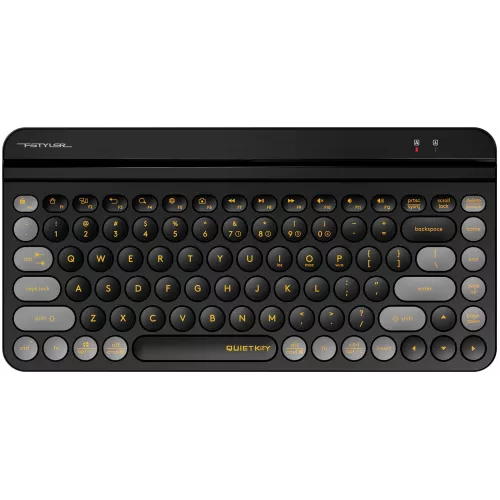 Клавиатура A4Tech FBK30 черный/серый USB беспроводная BT/Radio slim Multimedia (FBK30 BLACKCURRANT)