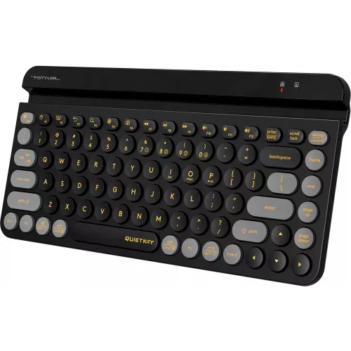 Клавиатура A4Tech FBK30 черный/серый USB беспроводная BT/Radio slim Multimedia (FBK30 BLACKCURRANT)