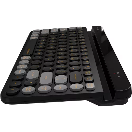 Клавиатура A4Tech FBK30 черный/серый USB беспроводная BT/Radio slim Multimedia (FBK30 BLACKCURRANT)