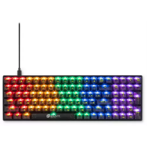 Клавиатура Оклик 915GK механическая черный USB for gamer (1790371) кабель 1.8м