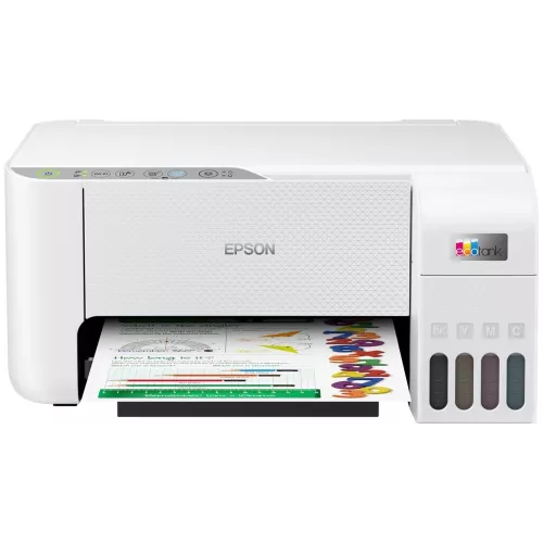 МФУ струйный Epson L3256 (C11CJ67411/421/504/524/516/519) A4 WiFi белый