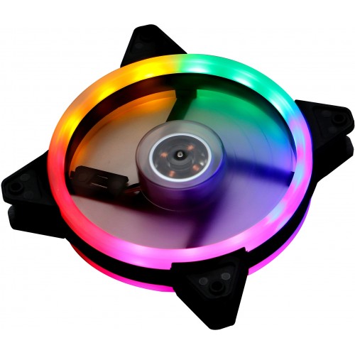 Вентилятор для корпуса Digma DFAN-FRGB3 RGB 120х120x25 черный 3-pin 4-pin (Molex) 23дБ Ret
