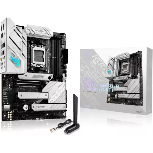 Материнская плата Asus ROG STRIX B650-A GAMING WIFI Socket AM5 AMD B650 4xDDR5 ATX AC`97 8ch(7.1) 2.5Gg RAID+HDMI+DP