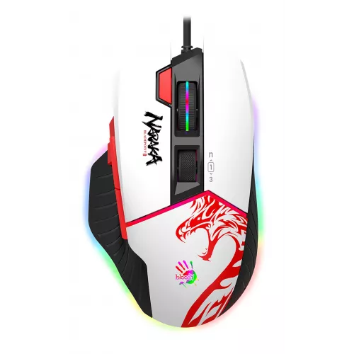 Мышь A4Tech Bloody W95 Max Naraka белый/рисунок оптическая 12000dpi USB 10but