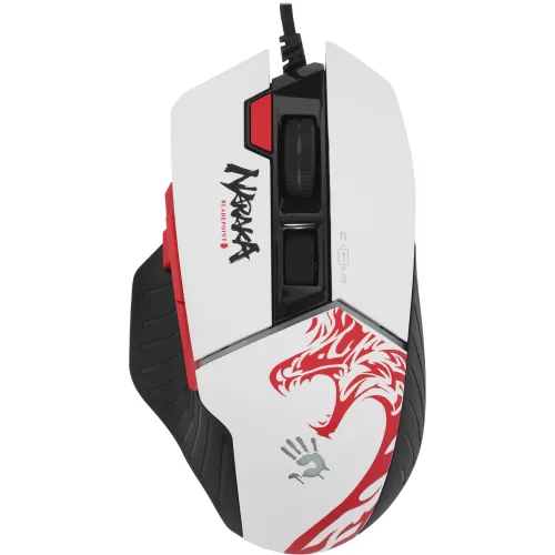 Мышь A4Tech Bloody W95 Max Naraka белый/рисунок оптическая 12000dpi USB 10but