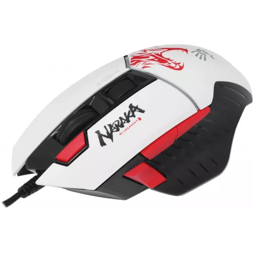 Мышь A4Tech Bloody W95 Max Naraka белый/рисунок оптическая 12000dpi USB 10but