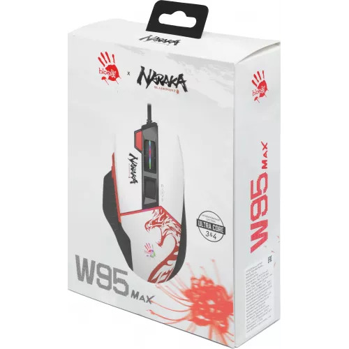 Мышь A4Tech Bloody W95 Max Naraka белый/рисунок оптическая 12000dpi USB 10but