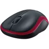 Мышь Logitech M185 черный/красный оптическая 1000dpi беспров. USB для ноутбука 2but (910-002633)