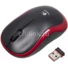 Мышь Logitech M185 черный/красный оптическая 1000dpi беспров. USB для ноутбука 2but (910-002633)