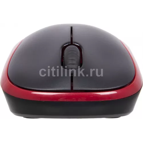 Мышь Logitech M185 черный/красный оптическая 1000dpi беспров. USB для ноутбука 2but (910-002633)