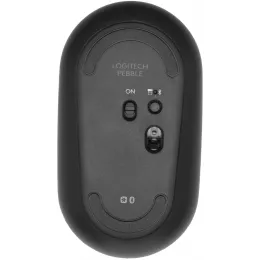 Мышь Logitech Pebble M350 темно-серый оптическая 1000dpi silent беспров. BT/Radio USB для ноутбука 3but (910-005576)
