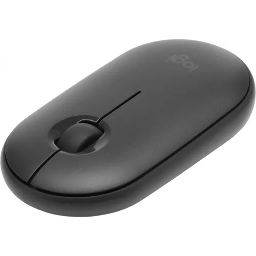 Мышь Logitech Pebble M350 темно-серый оптическая 1000dpi silent беспров. BT/Radio USB для ноутбука 3but (910-005576)