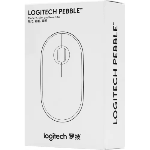 Мышь Logitech Pebble M350 темно-серый оптическая 1000dpi silent беспров. BT/Radio USB для ноутбука 3but (910-005576)