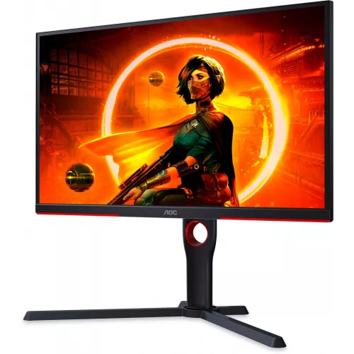 Монитор AOC 24.5" Gaming 25G3ZM черный/красный VA LED 16:9 HDMI матовая HAS Piv 300cd 178гр/178гр 1920x1080 240Hz FreeSync DP FHD 4.24кг