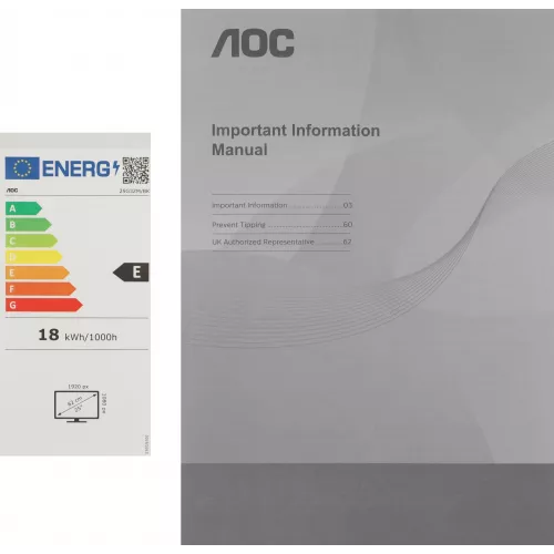 Монитор AOC 24.5" Gaming 25G3ZM черный/красный VA LED 16:9 HDMI матовая HAS Piv 300cd 178гр/178гр 1920x1080 240Hz FreeSync DP FHD 4.24кг